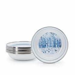 4 oz. Aspen Grove Enamelware Round Tasting Bowls (Set of 6) by Golden Rabbit