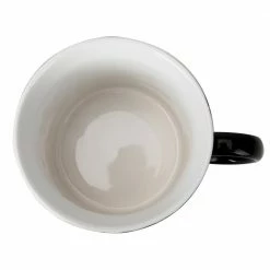 22 fl. oz. Black Ceramic Soup Bowls with Handles (Set of 1) by Mind Reader -Deals Mind Reader Store black mind reader bowls soumug22 blk 1f 1000