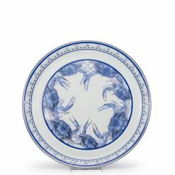 Blue Crab 15.5 in. Enamelware Serving Tray by Golden Rabbit