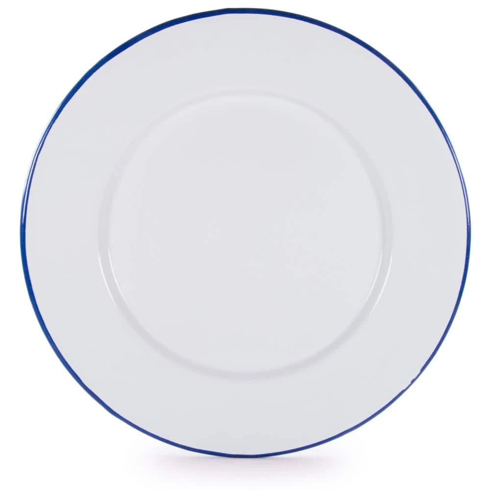 Rolled Edge Cobalt Enamelware Dinner Plate (Set of 4) by Golden Rabbit 1 Rolled Edge Cobalt Enamelware Dinner Plate (Set of 4) by Golden Rabbit