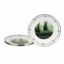 Forest Glen Enamelware Salad Plate (Set of 4) by Golden Rabbit