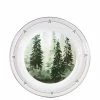 15.5 in Dia Round Forest Glen Enamelware Serving Tray by Golden Rabbit