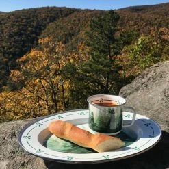 24 oz. Forest Glen Enamelware Grande Mug (Set of 4) by Golden Rabbit -Deals Mind Reader Store golden rabbit coffee cups mugs fg28s4 1f 1000