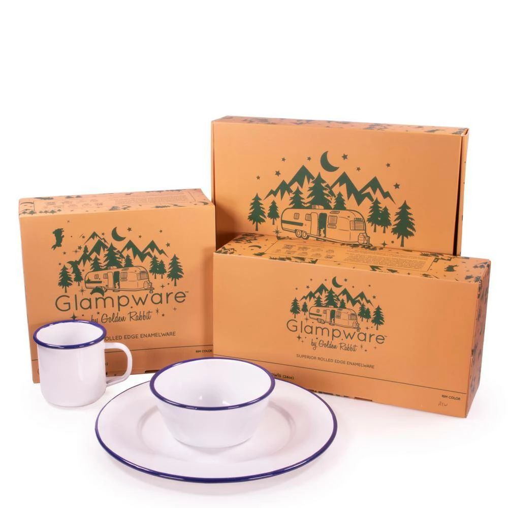 Cobalt Rolled Edge Blue 12 oz. Enamelware Coffee Mug (Set of 4) by Golden Rabbit 4 Cobalt Rolled Edge Blue 12 oz. Enamelware Coffee Mug (Set of 4) by Golden Rabbit - Image 4