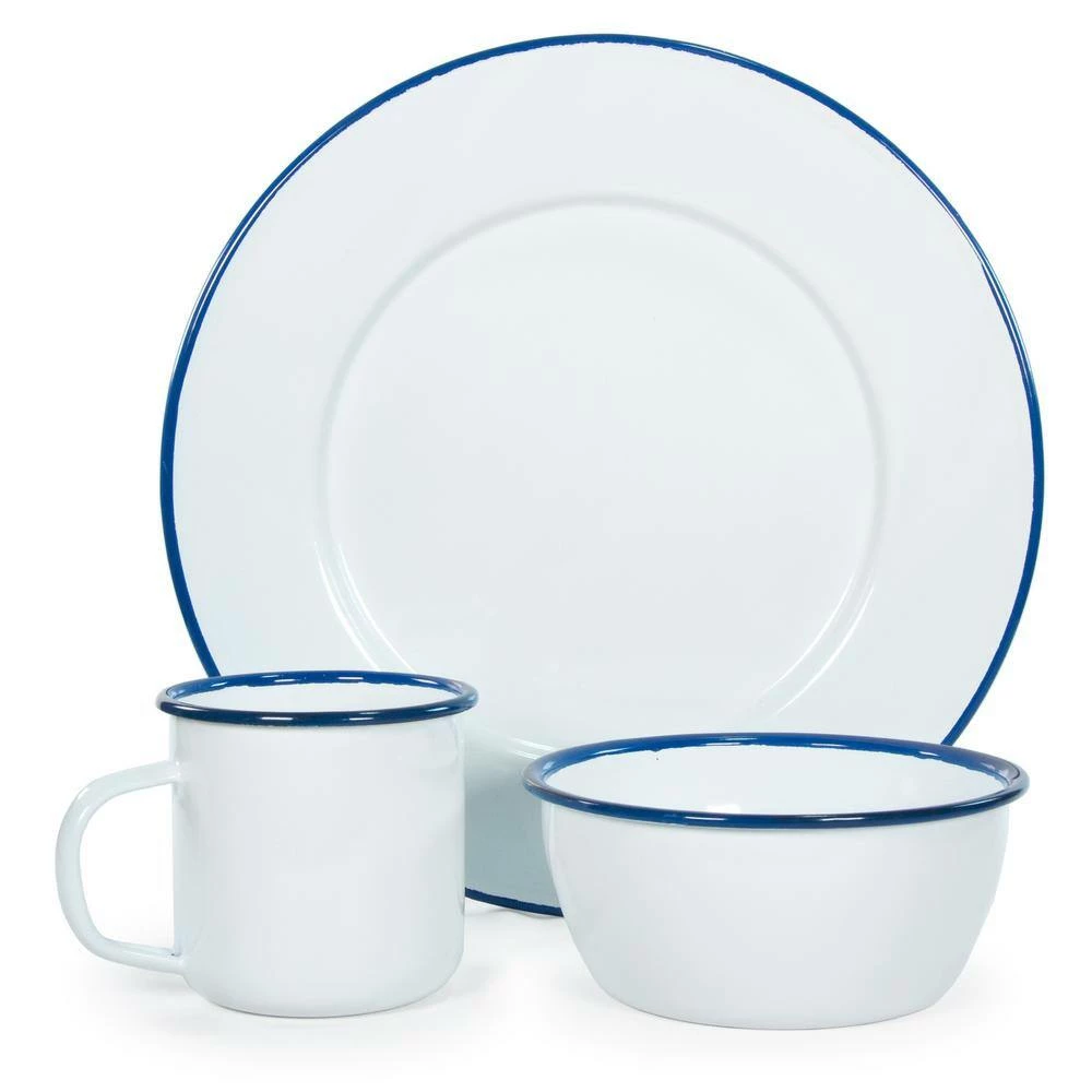 Cobalt Rolled Edge Blue 12 oz. Enamelware Coffee Mug (Set of 4) by Golden Rabbit 2 Cobalt Rolled Edge Blue 12 oz. Enamelware Coffee Mug (Set of 4) by Golden Rabbit - Image 2