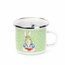 Polka Dot Peter 3-Piece Feeding Set with Plate Bowl and Mug by Golden Rabbit -Deals Mind Reader Store golden rabbit dinnerware sets bpm99 4f 1000