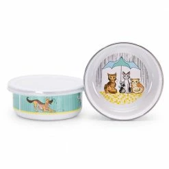 3-Piece Raining Cats and Dogs Feeding Set with Plate Bowl and Mug by Golden Rabbit -Deals Mind Reader Store golden rabbit dinnerware sets cd99 4f 1000