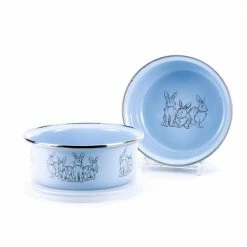 Blue Bunnies 3-Piece Feeding Set with Plate Bowl and Mug by Golden Rabbit -Deals Mind Reader Store golden rabbit dinnerware sets grb99 1f 1000