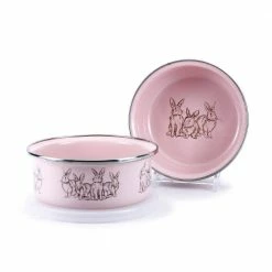Pink Bunnies 3-Piece Feeding Set with Plate Bowl and Mug by Golden Rabbit -Deals Mind Reader Store golden rabbit dinnerware sets grp99 1f 1000