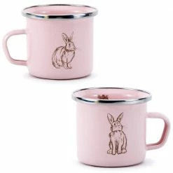 Pink Bunnies 3-Piece Feeding Set with Plate Bowl and Mug by Golden Rabbit -Deals Mind Reader Store golden rabbit dinnerware sets grp99 4f 1000