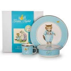 Tom Kitten 3-Piece Feeding Set with Plate Bowl and Mug by Golden Rabbit