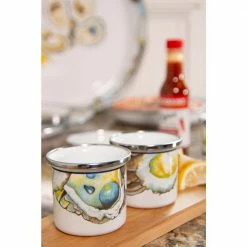 Oyster 12 in. x 16 in. Enamelware Oval Platter by Golden Rabbit -Deals Mind Reader Store golden rabbit platters oy06 31 1000