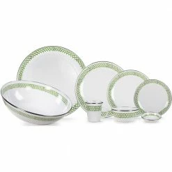Green Scallop 3-cup Enamelware Salad Bowl Set of 4 by Golden Rabbit -Deals Mind Reader Store green golden rabbit bowls gs61s4 31 1000