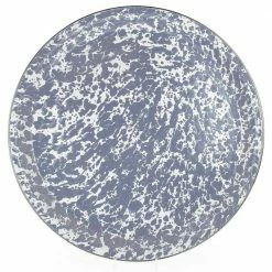 Grey Swirl 20 in. Enamelware Serving Tray by Golden Rabbit