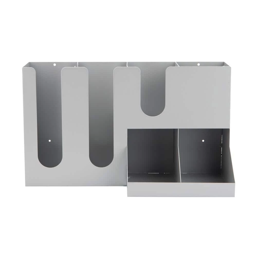 Multi-Section Condiment Station in Silver by Mind Reader 1 Multi-Section Condiment Station in Silver by Mind Reader