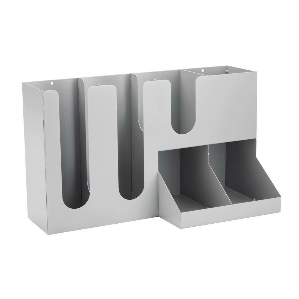 Multi-Section Condiment Station in Silver by Mind Reader 2 Multi-Section Condiment Station in Silver by Mind Reader - Image 2