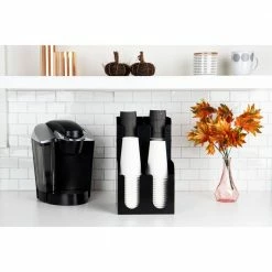 4-Compartment Dual-Level Condiments Holder in Black Royal by Mind Reader -Deals Mind Reader Store mind reader condiment servers 2layer4 bkry 31 1000