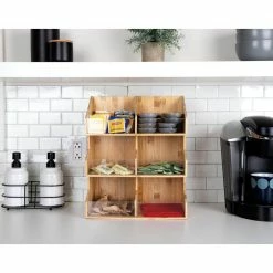 6-Section Coffee Condiment Organizer by Mind Reader -Deals Mind Reader Store mind reader condiment servers 3t2twd brn 31 1000