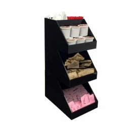 Fancy 3-Shelf Black Acrylic Condiment Organizer by Mind Reader 11 Fancy 3-Shelf Black Acrylic Condiment Organizer by Mind Reader -Deals Mind Reader Store mind reader condiment servers 3tcorg blk 44 1000