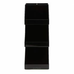 Fancy 3-Shelf Black Acrylic Condiment Organizer by Mind Reader