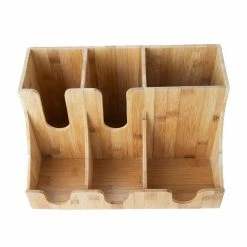 Bamboo 9-Compartment Multi-Level Organizer for Condiments Brown by Mind Reader -Deals Mind Reader Store mind reader condiment servers bm3layer9 brn 4f 1000