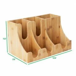 Bamboo 9-Compartment Multi-Level Organizer for Condiments Brown by Mind Reader -Deals Mind Reader Store mind reader condiment servers bm3layer9 brn fa 1000