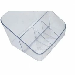 Multi-Purpose Clear Mini Acrylic Coffee and Tea Condiment Storage Organizer, for Vanity, Bathroom, Office and Kitchen by Mind Reader -Deals Mind Reader Store mind reader condiment servers cadmini clr 4f 1000