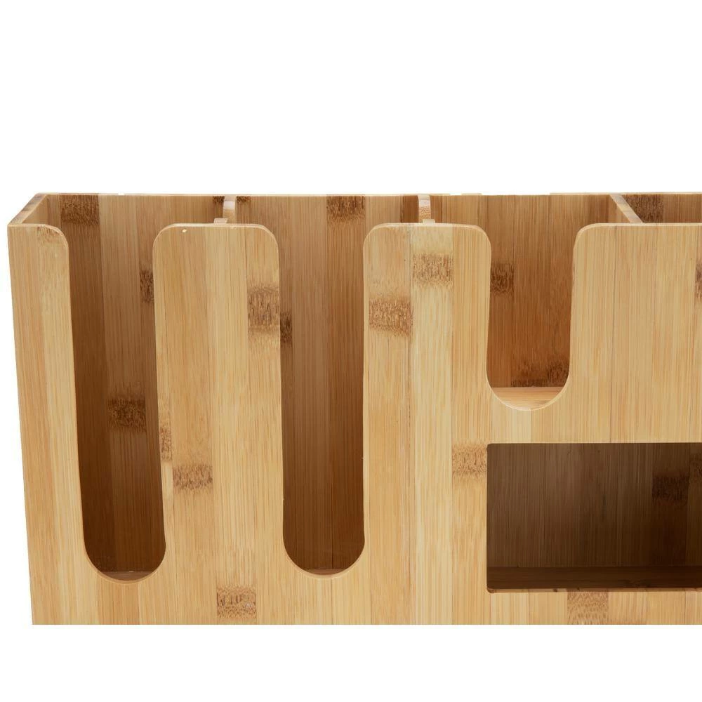 Bamboo 5-Section Condiment Organizer Brown by Mind Reader 4 Bamboo 5-Section Condiment Organizer Brown by Mind Reader - Image 4