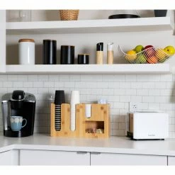 Bamboo 5-Section Condiment Organizer Brown by Mind Reader 13 Bamboo 5-Section Condiment Organizer Brown by Mind Reader -Deals Mind Reader Store mind reader condiment servers cavebm brn 31 1000