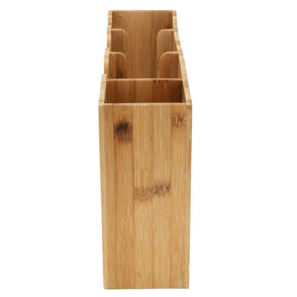 Bamboo 5-Section Condiment Organizer Brown by Mind Reader 3 Bamboo 5-Section Condiment Organizer Brown by Mind Reader - Image 3
