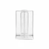 4-Compartment White Metal Mesh Carousel Cup and Lid Organizer by Mind Reader