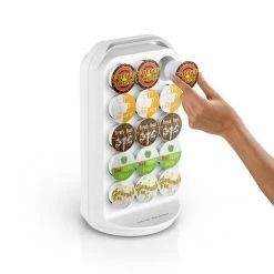 Apollo 30-Capacity White K-Cup Storage Carousel by Mind Reader -Deals Mind Reader Store mind reader condiment servers crs02 wht 1f 1000