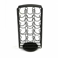 Black Holds 30-Metal Mesh Coffee Pod Storage K-Cup Carousel by Mind Reader -Deals Mind Reader Store mind reader condiment servers crsmesh blk 44 1000