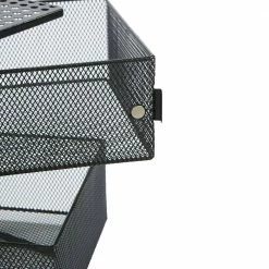 Rotating All Purpose 2 Tier Shelf, Baskets, Drawers with Magnets, Black by Mind Reader -Deals Mind Reader Store mind reader condiment servers kmag2t blk 1f 1000