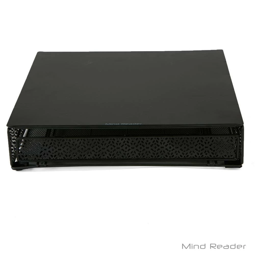 36-Capacity Black K-Cup Storage Drawer with Flower Pattern Metal Mesh by Mind Reader 5 36-Capacity Black K-Cup Storage Drawer with Flower Pattern Metal Mesh by Mind Reader - Image 5