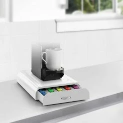 Anchor 50-Capacity White Nespresso Coffee Capsule Drawer by Mind Reader