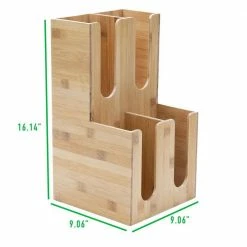 Bamboo 4-Section Condiment Organizer Brown by Mind Reader -Deals Mind Reader Store mind reader condiment servers ptailbm brn fa 1000