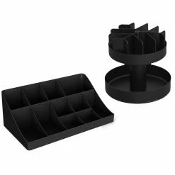 Organizer Black for Coffee Condiments and Snacks by Mind Reader