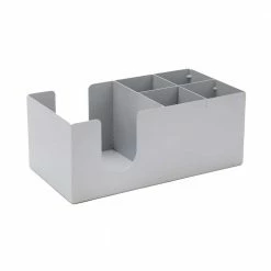 5-Compartment Condiment Station in Silver by Mind Reader