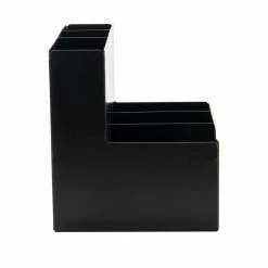 6-Compartment Condiment Station in Black by Mind Reader -Deals Mind Reader Store mind reader condiment servers strawco bkry 4f 1000