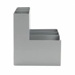 6-Compartment Condiment Station in Silver by Mind Reader -Deals Mind Reader Store mind reader condiment servers strawco sil 4f 1000