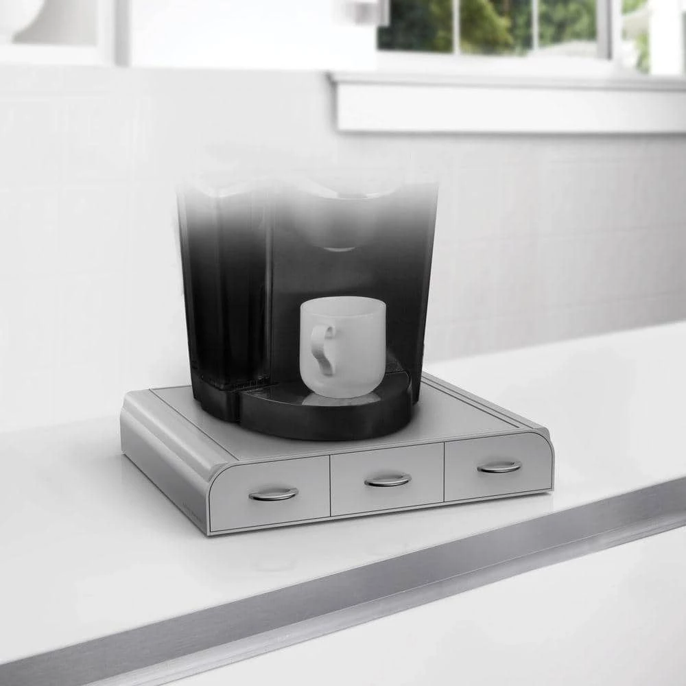 Anchor 36-Capacity Silver K-Cup Storage Drawer by Mind Reader 3 Anchor 36-Capacity Silver K-Cup Storage Drawer by Mind Reader - Image 3