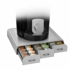 Anchor 36-Capacity Silver K-Cup Storage Drawer by Mind Reader 13 Anchor 36-Capacity Silver K-Cup Storage Drawer by Mind Reader -Deals Mind Reader Store mind reader condiment servers tray6 gry 76 1000