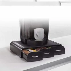 Anchor 36-Capacity Black K-Cup Storage Drawer by Mind Reader -Deals Mind Reader Store mind reader condiment servers try01 blk 66 1000