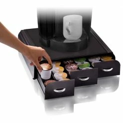 Anchor 36-Capacity Black K-Cup Storage Drawer by Mind Reader -Deals Mind Reader Store mind reader condiment servers try01 blk 76 1000