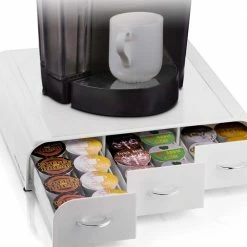 Anchor 36-Capacity White K-Cup Storage Drawer by Mind Reader
