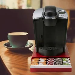 Coupe 30-Capacity Red Coffee Pod Drawer by Mind Reader 9 Coupe 30-Capacity Red Coffee Pod Drawer by Mind Reader -Deals Mind Reader Store mind reader condiment servers try30 red 1f 1000