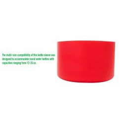5-Piece 12-24 oz. Red Silicone Hydro Bottle Sleeve Cup Holder by Mind Reader -Deals Mind Reader Store mind reader drinking glasses sets 5slcup12 red 4f 1000