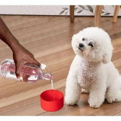 5-Piece 12-24 oz. Red Silicone Hydro Bottle Sleeve Cup Holder by Mind Reader -Deals Mind Reader Store mind reader drinking glasses sets 5slcup12 red 76 1000