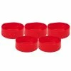 5-Piece 64oz. Red Silicone Hydro Bottle Sleeve Cup by Mind Reader